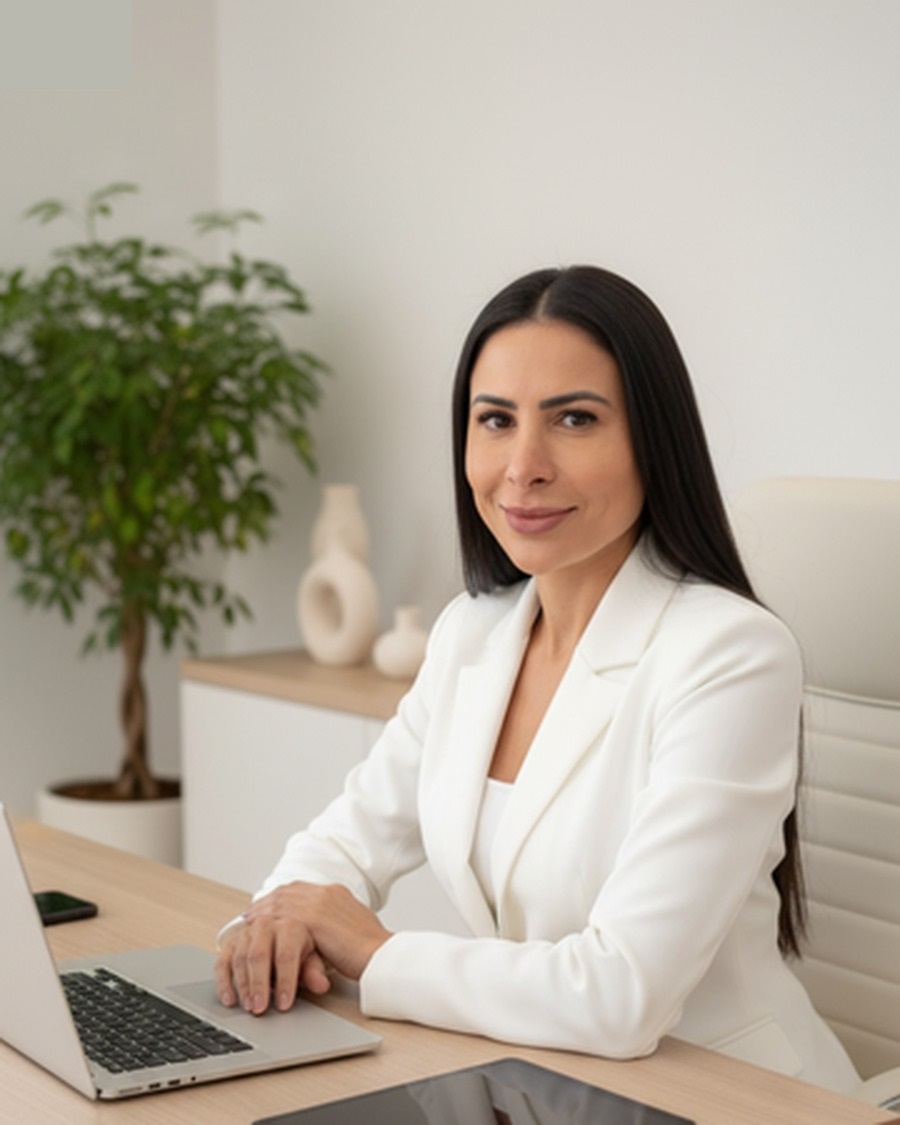 Dani Fedoce no escritório